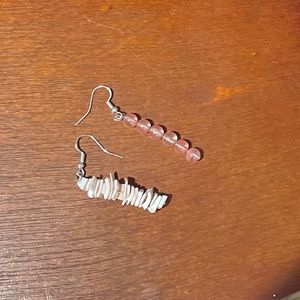 Pink By The Beach Handmade Earrings